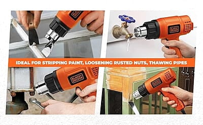 Black+Decker 1800W 2 Speed Heat Gun, KX1800 Black+Decker 1800W 2 Speed Heat Gun, KX1800