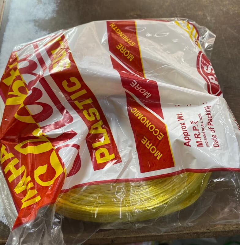 Plastic Rope (Sutli) Roll- 25kg Carton