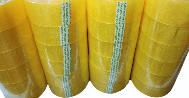 Yellow Cello Tape Carton