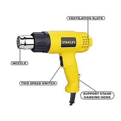 STANLEY 1800W 2 Speed Heat Gun (Yellow) STANLEY 1800W 2 Speed Heat Gun (Yellow)